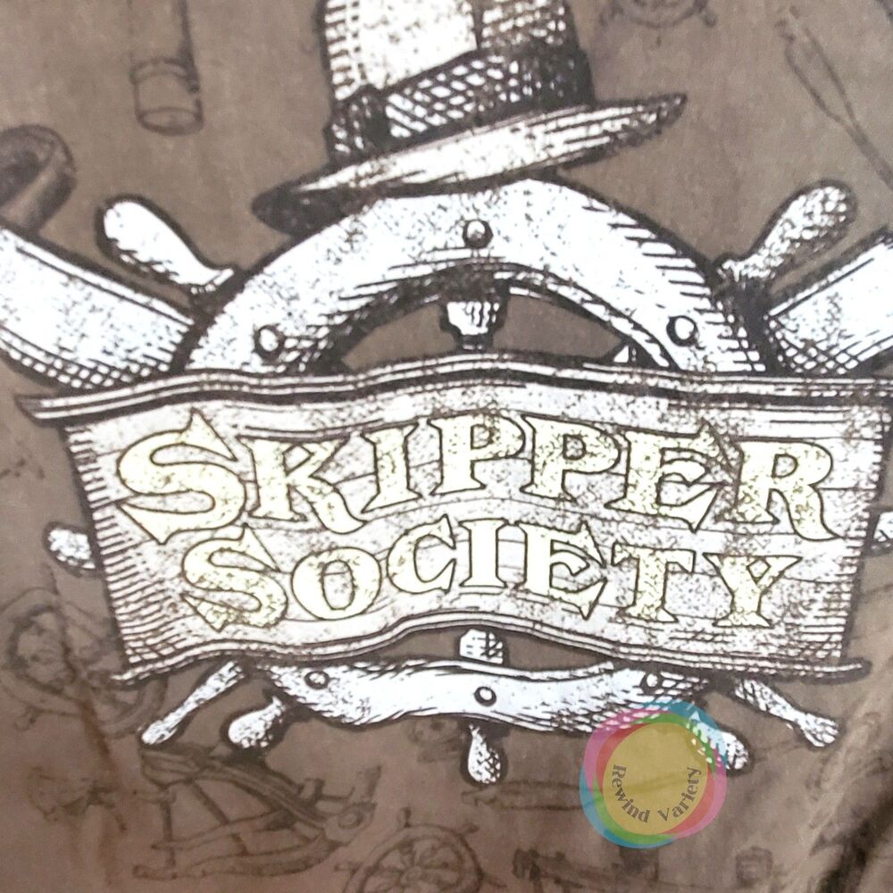 Disney Parks WDW Skipper Society Jungle Cruise T-Shirt XXL Brown - Picture 7 of 9